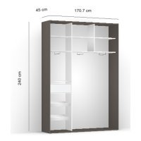 DRESSING LEX 171-240-45 D GRI/CZP